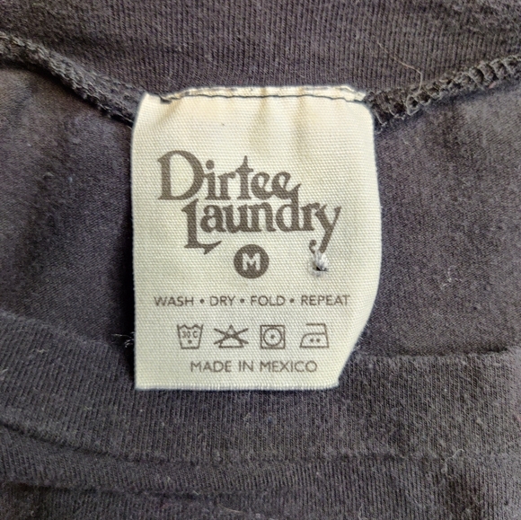 Dirtee Laundry Black Long Sleeve With Sunflower Graphic Size Medium - Picture 4 of 4